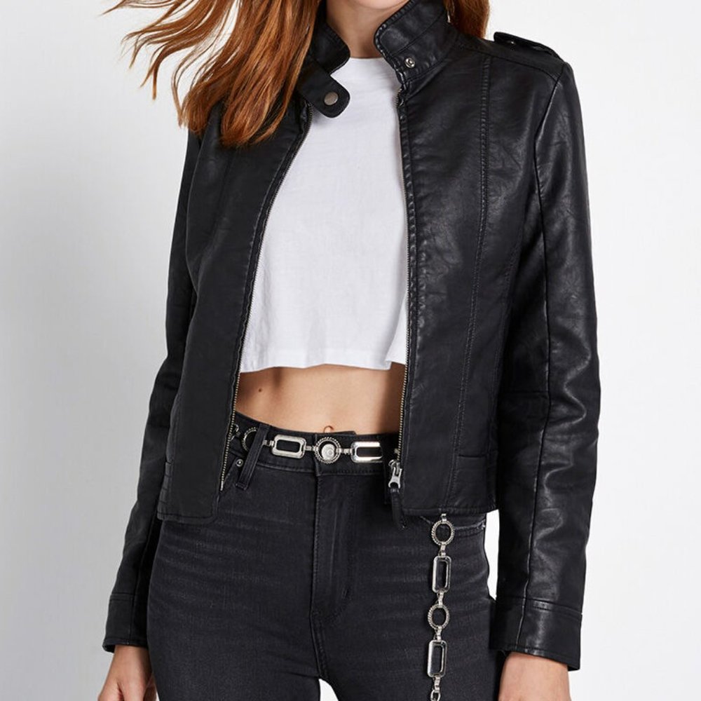 Modcloth Black What Motors Most Jacket **Defect - Picture 6 of 7